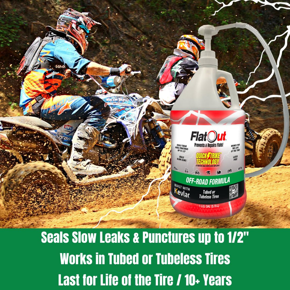 FlatOut QuickStrike injection hose enabling quick sealant application during repair