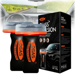 Flaurix glass oil film remover duo pack displayed for on-the-go use