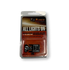 Fleece Performance FPE-ALO front view, compact module ready for easier fog and high-beam integration.