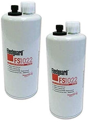 Fleetguard FS1022 fuel filter pack of 2 ensures clean fuel flow for reliable engine performance.