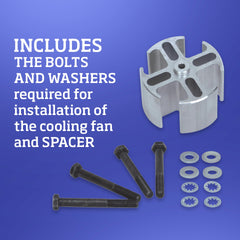 Flex-A-Lite belt-driven fan installation demonstrates proper positioning