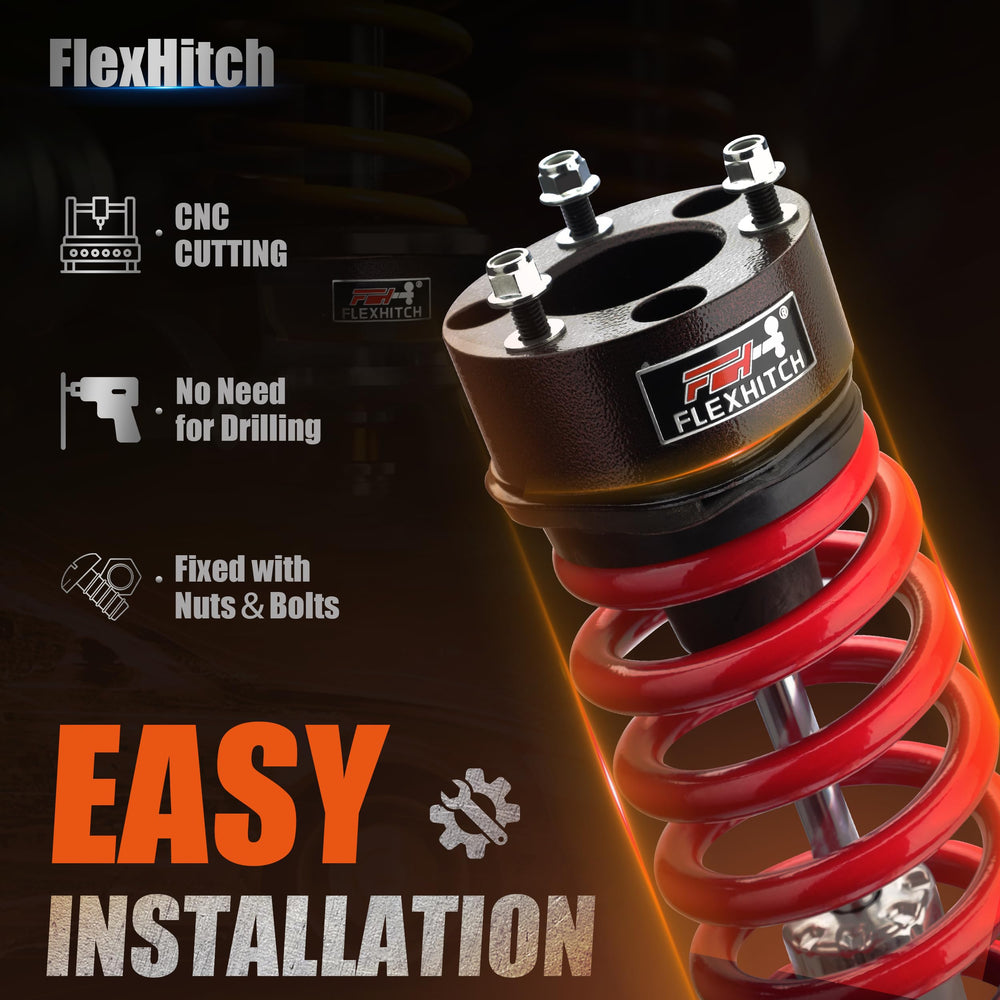 FlexHitch included install guide and hardware for DIY setup