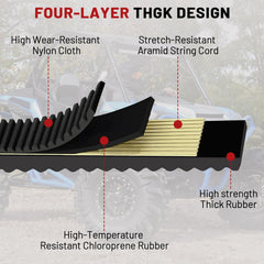 FLIBEN drive belt for Polaris ACE 570-900 handles tension with minimal stretch.