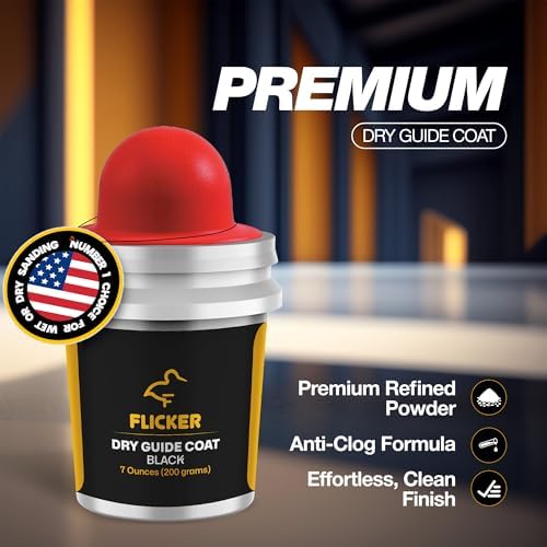 Flickers Premium Black Dry Guide Coat Kit easy cleanup saves time after sessions