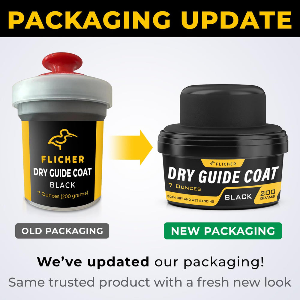 Flickers Premium Black Dry Guide Coat Kit included applicator ensures precise coverage