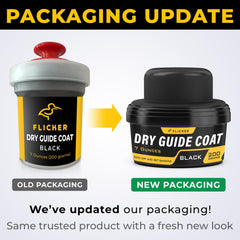 Flickers Premium Black Dry Guide Coat Kit included applicator ensures precise coverage
