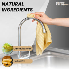Flitz Faucet Wax Plus USA-made formula for safe, consistent results.