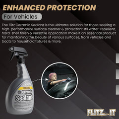 FLITZ showroom finish at home with quick buff-off shine