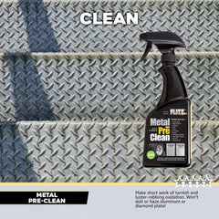 FLITZ Metal Pre Clean used across multiple surfaces for versatile prep.