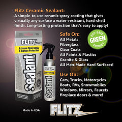 Buff with microfiber to reveal showroom gloss with Flitz