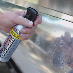 Safe on all surfaces, Flitz coats metal, glass, and plastics