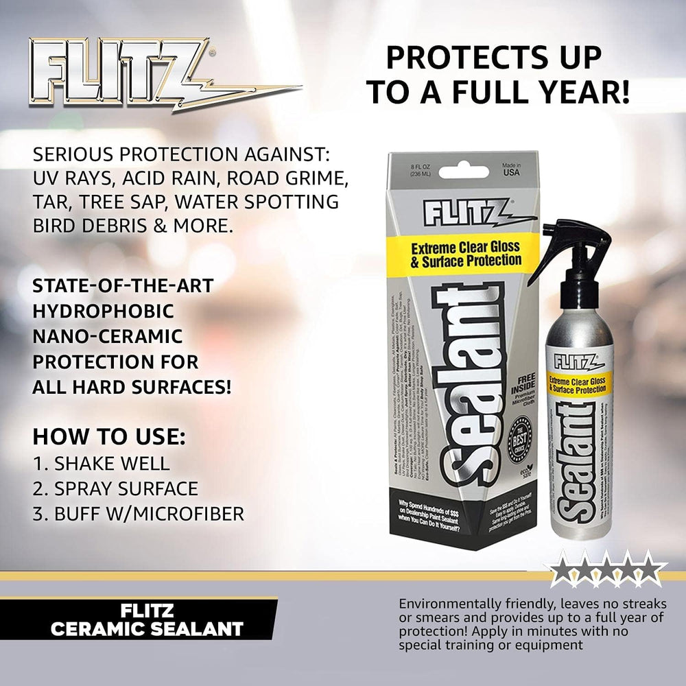 Showroom finish at home with Flitz ceramic sealant