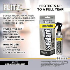 Showroom finish at home with Flitz ceramic sealant