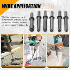Black oxide finish resists corrosion during heavy-duty riveting.