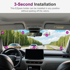 FLLIK EZ Pass Holder demonstrates compatibility with EZ Pass Mini/iPass.