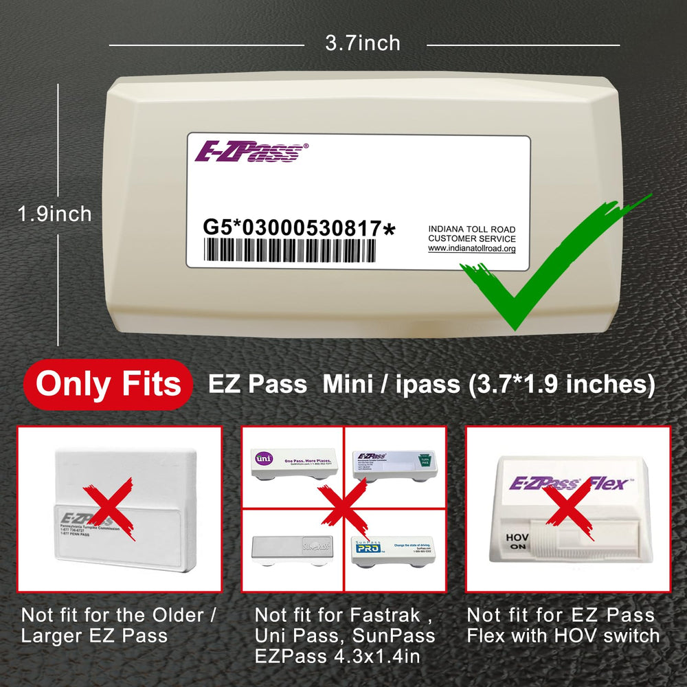 Durable, weather-resistant FLLIK toll pass holder for daily driving