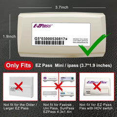 Durable, weather-resistant FLLIK toll pass holder for daily driving