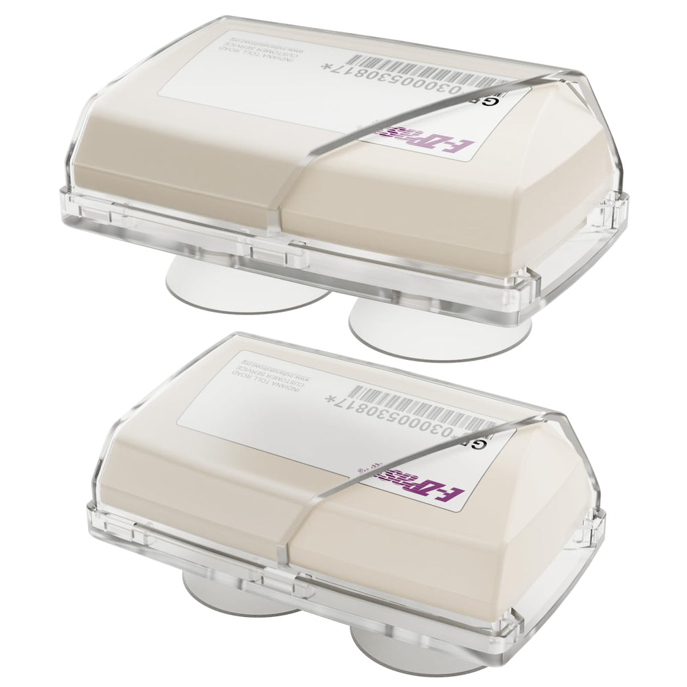 FLLIK EZ Pass Holder on windshield with strong suction for secure toll access