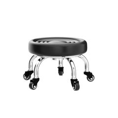 FLOLXNB rolling stool with five casters and floor-safe design