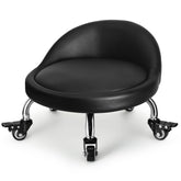 FLOLXNB low-height rolling stool back view for ergonomic desk support.