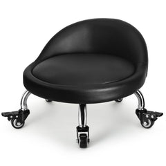FLOLXNB low-height rolling stool back view for ergonomic desk support.