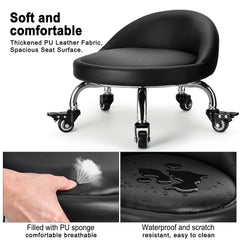 FLOLXNB PU leather seat close-up showing durable, skin-friendly comfort.