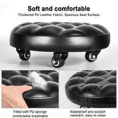 FLOLXNB thickened PU leather seat provides durable, comfortable seating for long sessions.