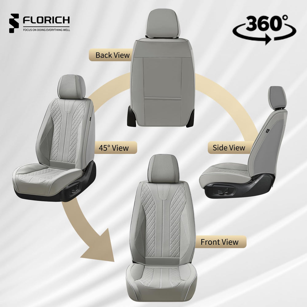 FLORICH breathable faux leather keeps seats cooler and comfortable