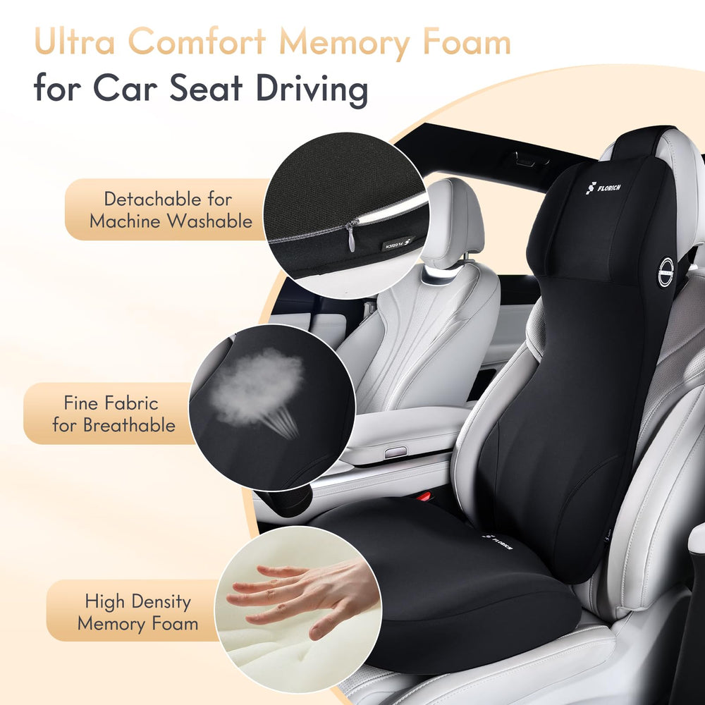 FLORICH ergonomic back support evenly distributes pressure along the spine.