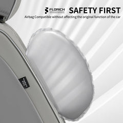 FLORICH front-seat back pockets provide easy storage near the driver