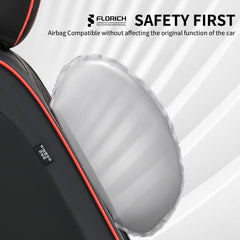 FLORICH Leather Seat Covers maintain access to airbags and seat controls