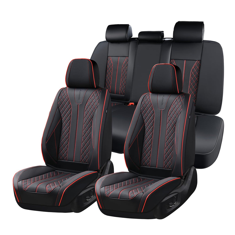 FLORICH Leather Seat Covers front seat cover protects against spills and wear