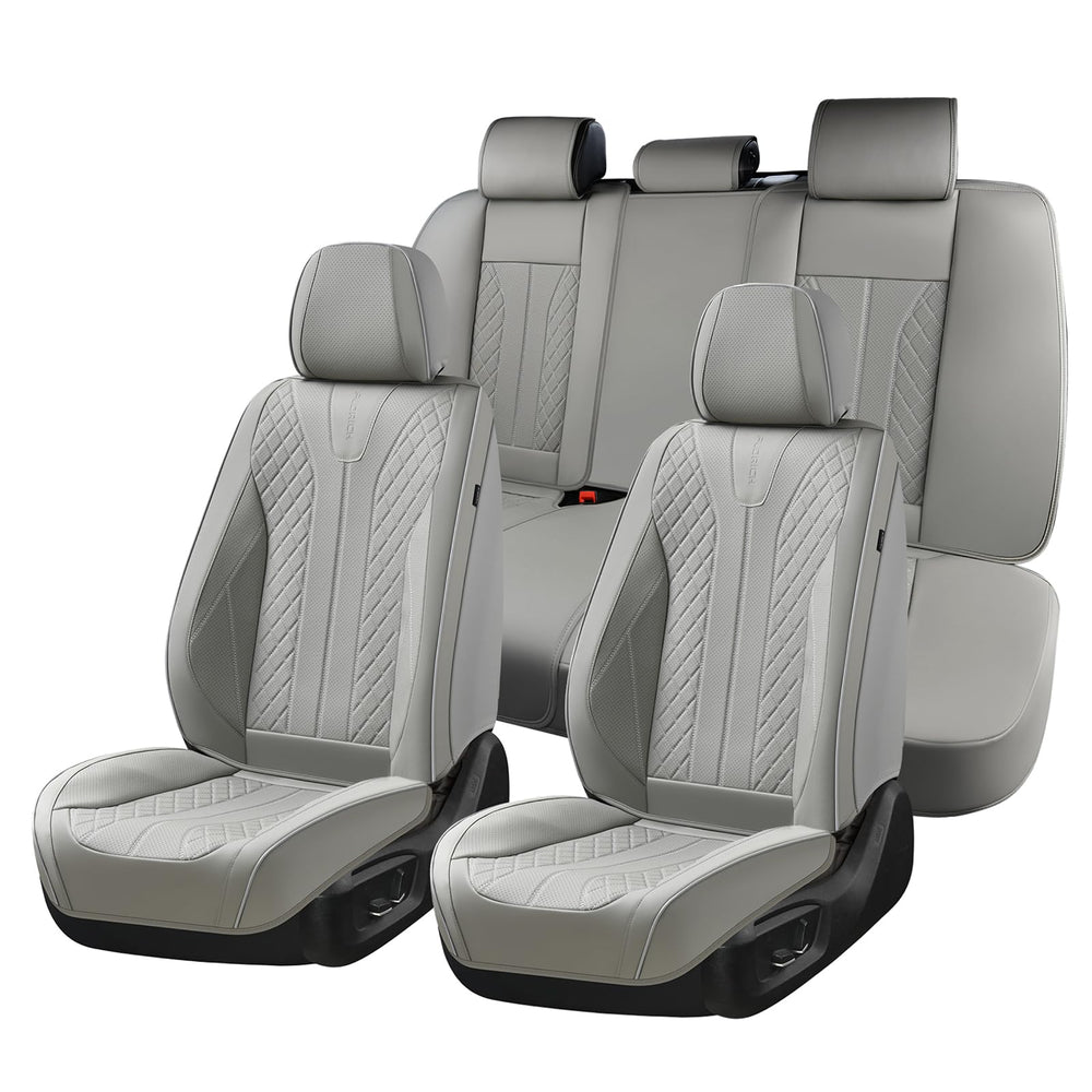 FLORICH leather seat covers full set installed for a clean protected car interior