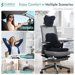 FLORICH three-piece-set assembled on a chair enhances posture