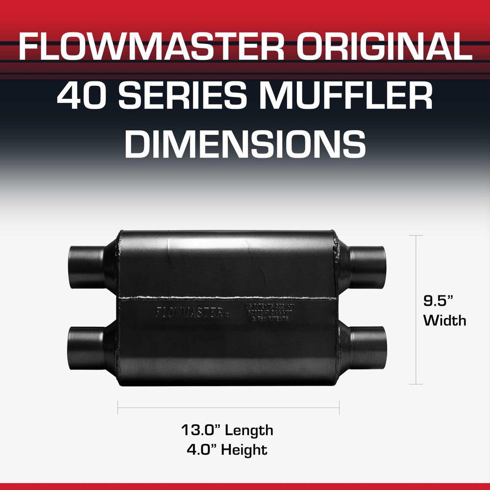 Flowmaster 40 Series back view reveals bold silhouette and street presence