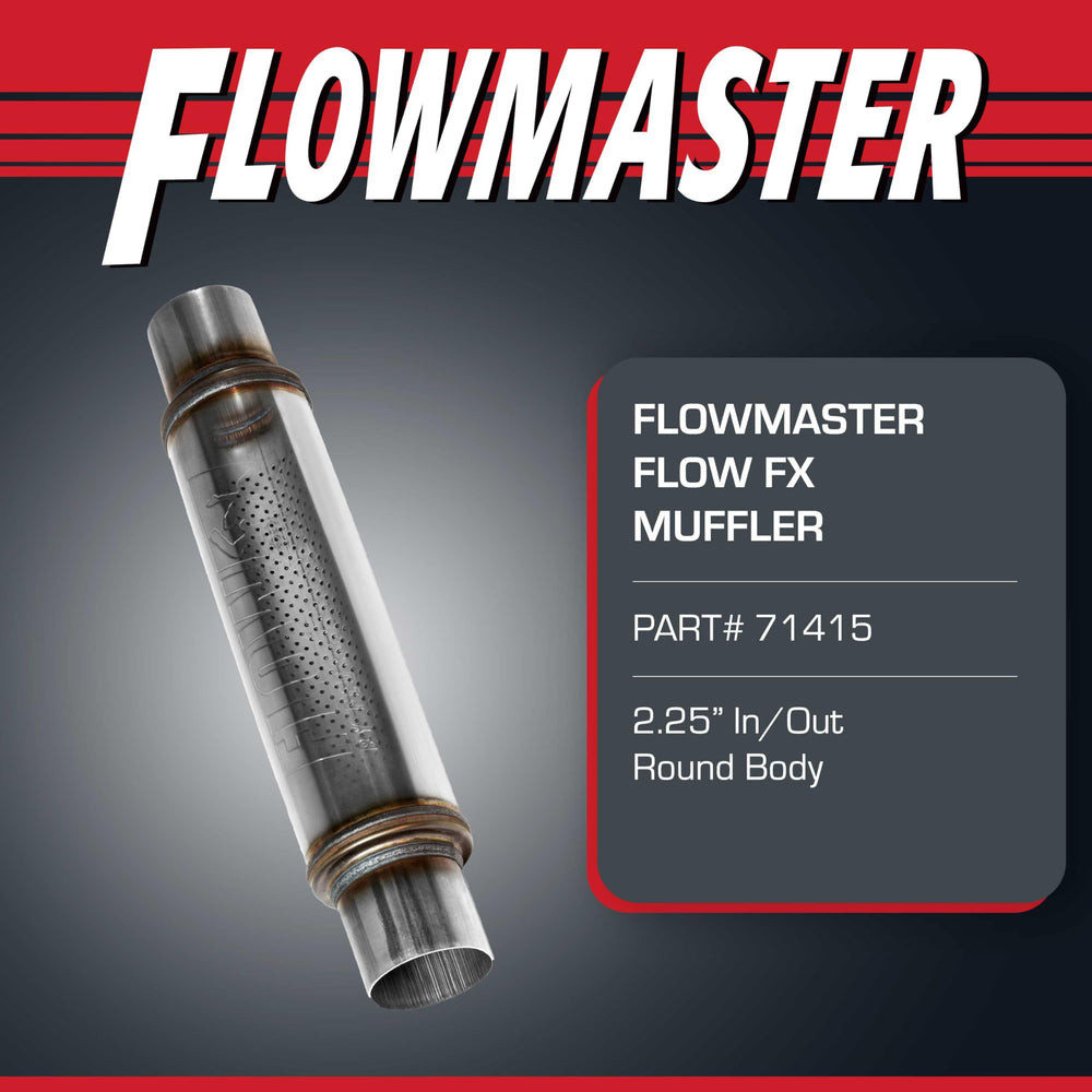 Flowmaster Flow FX muffler inlet and outlet configuration for flexible installs