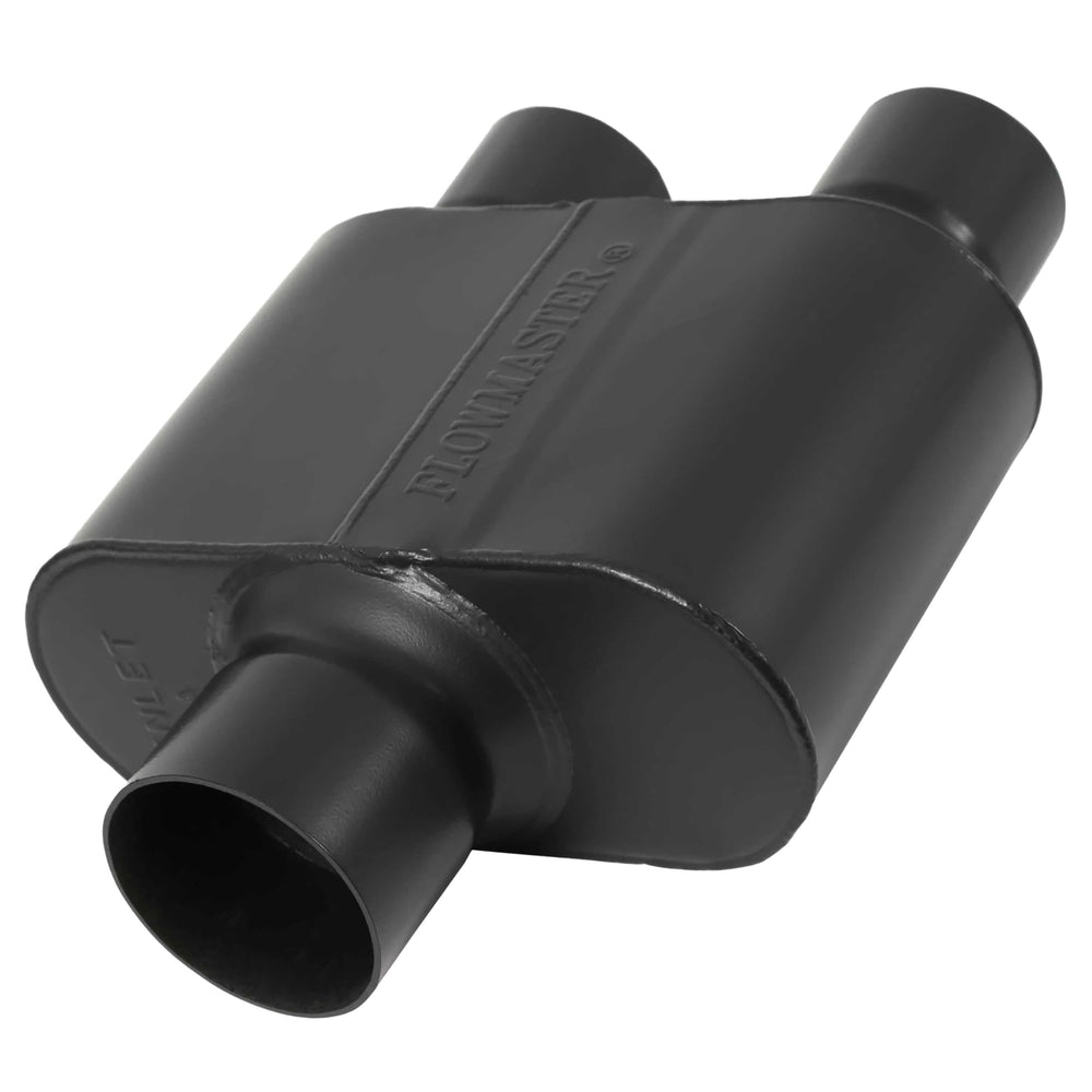 Flowmaster Super 10 Series center inlet muffler with bold street tone