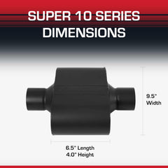 Flowmaster Super 10 Series delta-flow design promotes flow