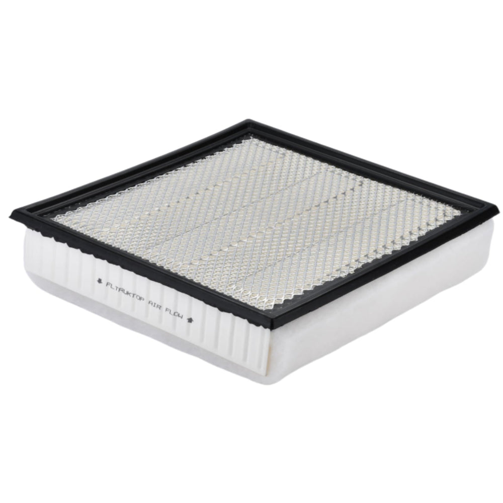 FLTRUCKTOP FA2031 cabin filter close-up demonstrates dust capture capability