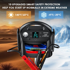 FlyAuto 8000A BMS safety system guards against overcharge and over-discharge.
