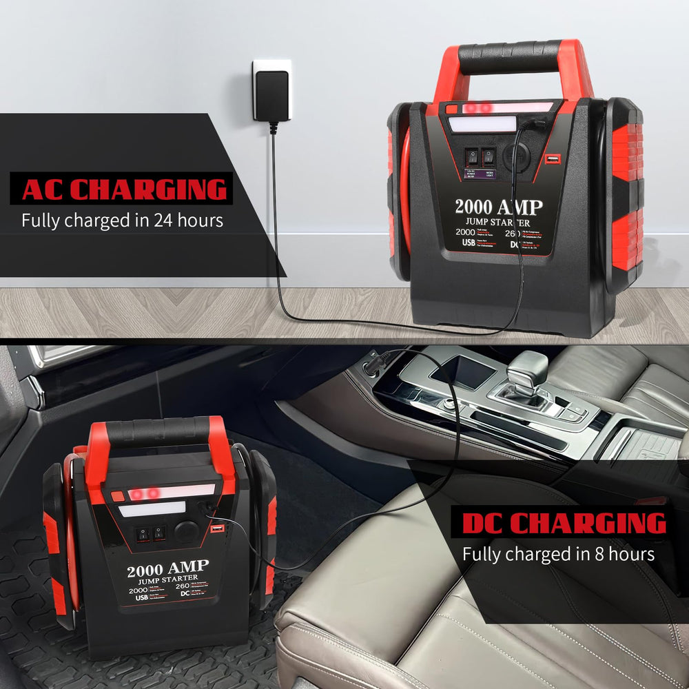 FlyAuto all copper wiring and safety features support safer jump starts