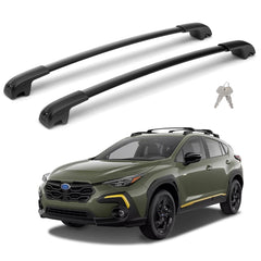 FLYCLE 300lbs crossbars installed on Crosstrek for extra cargo capacity
