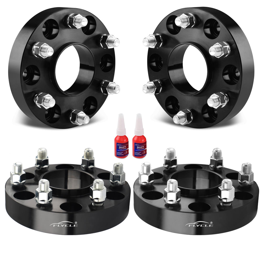 Flycle 6-lug spacer side view on Silverado showing fitment and tire clearance