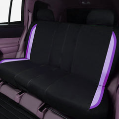 Flying Banner airbag-compatible design preserves safety while covering seats