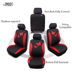Flying Banner Butterfly universal-fit car interior red for family rides.