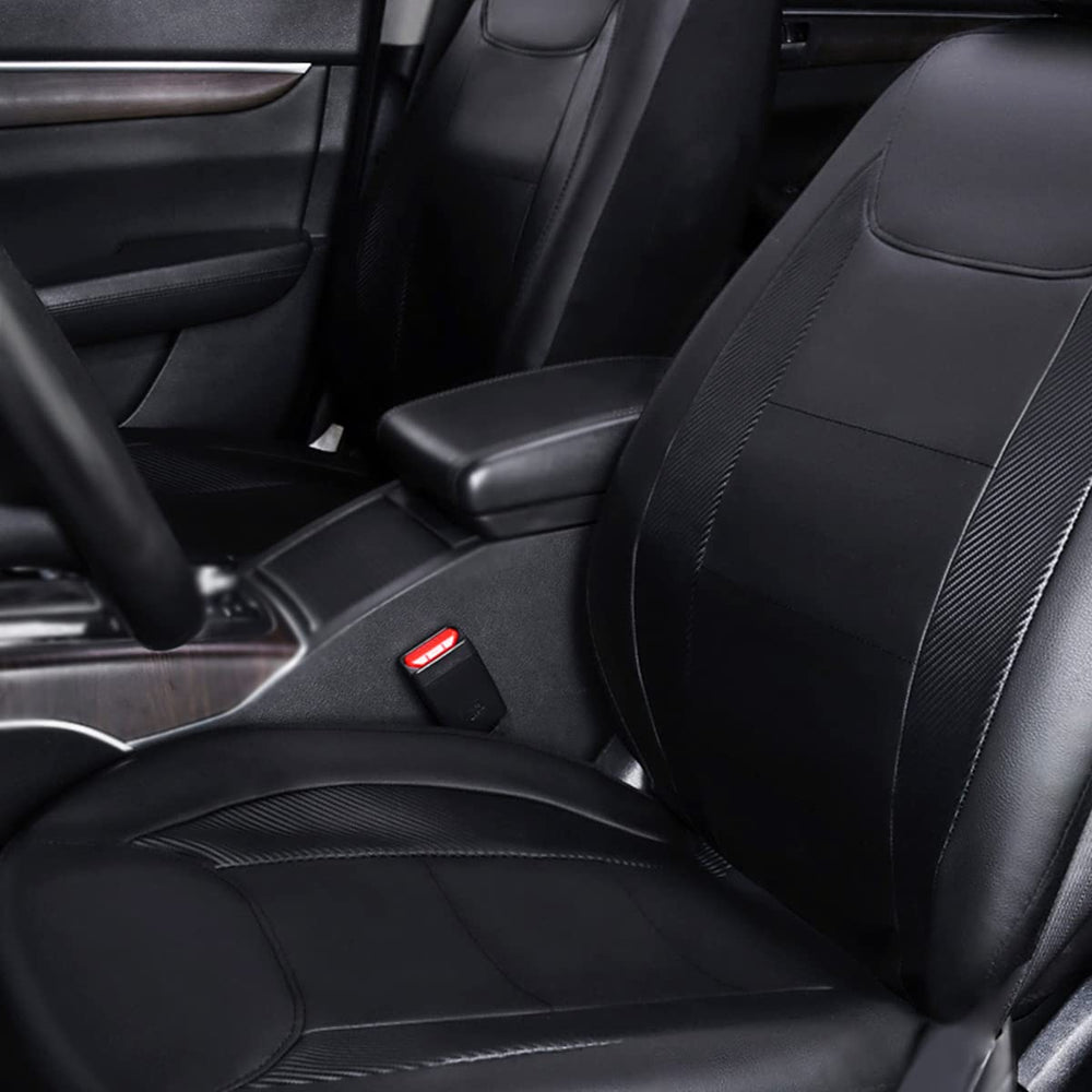 Flying Banner faux leather carbon fiber look adds subtle style.