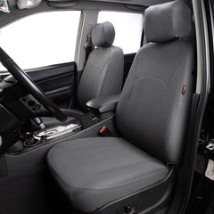 Flying Banner front seat cover is airbag compatible for safe, responsive protection.