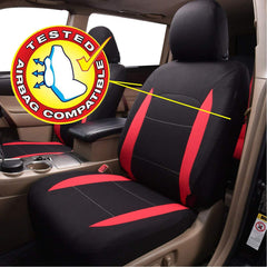 Flying Banner headrest covers set completes full-seat protection