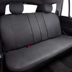 Flying Banner polyester seat protector boosts durability and cleanup ease.