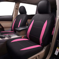 Flying Banner seat protector highlights easy installation without dismantling seats.